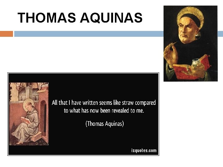 THOMAS AQUINAS 