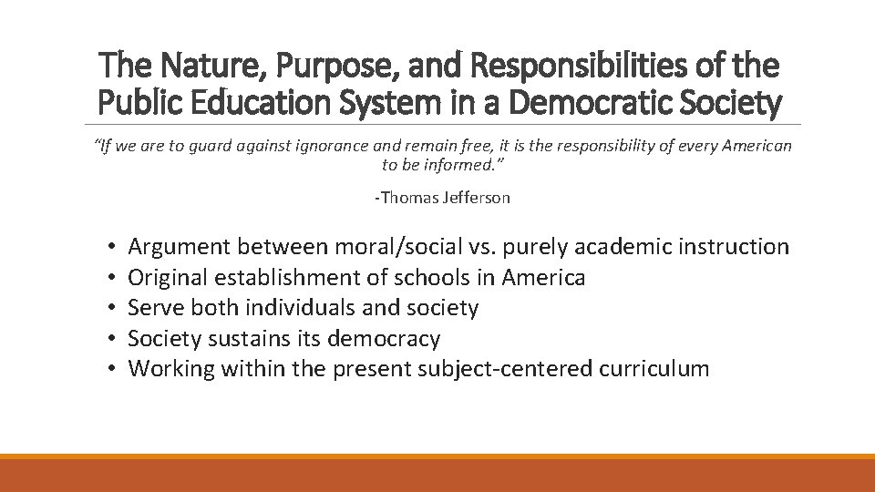 A Global Perspective Education in The United States