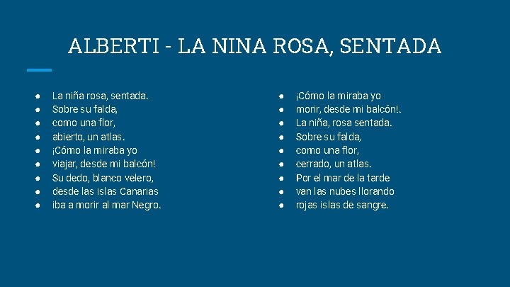 ALBERTI - LA NINA ROSA, SENTADA ● ● ● ● ● La niña rosa,