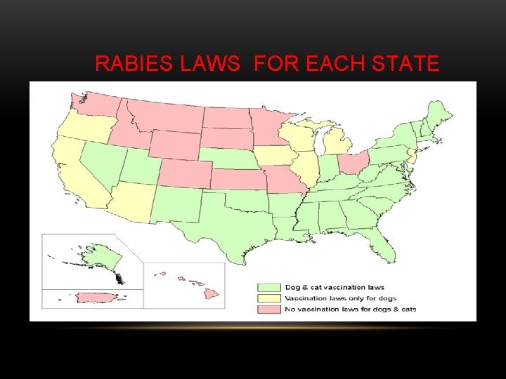 RABIES LAWS FOR EACH STATE 