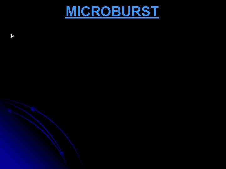 MICROBURST Ø 