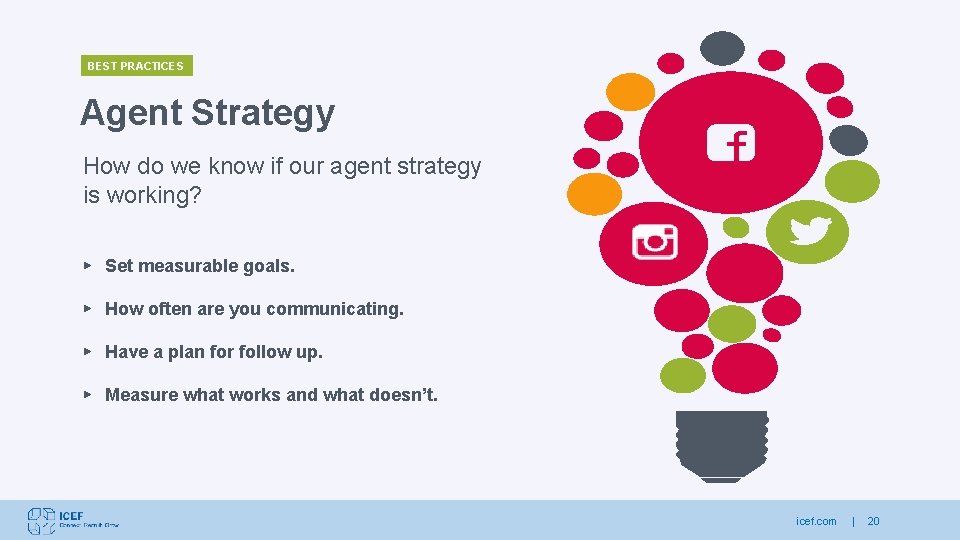 BEST PRACTICES Agent Strategy How do we know if our agent strategy is working?