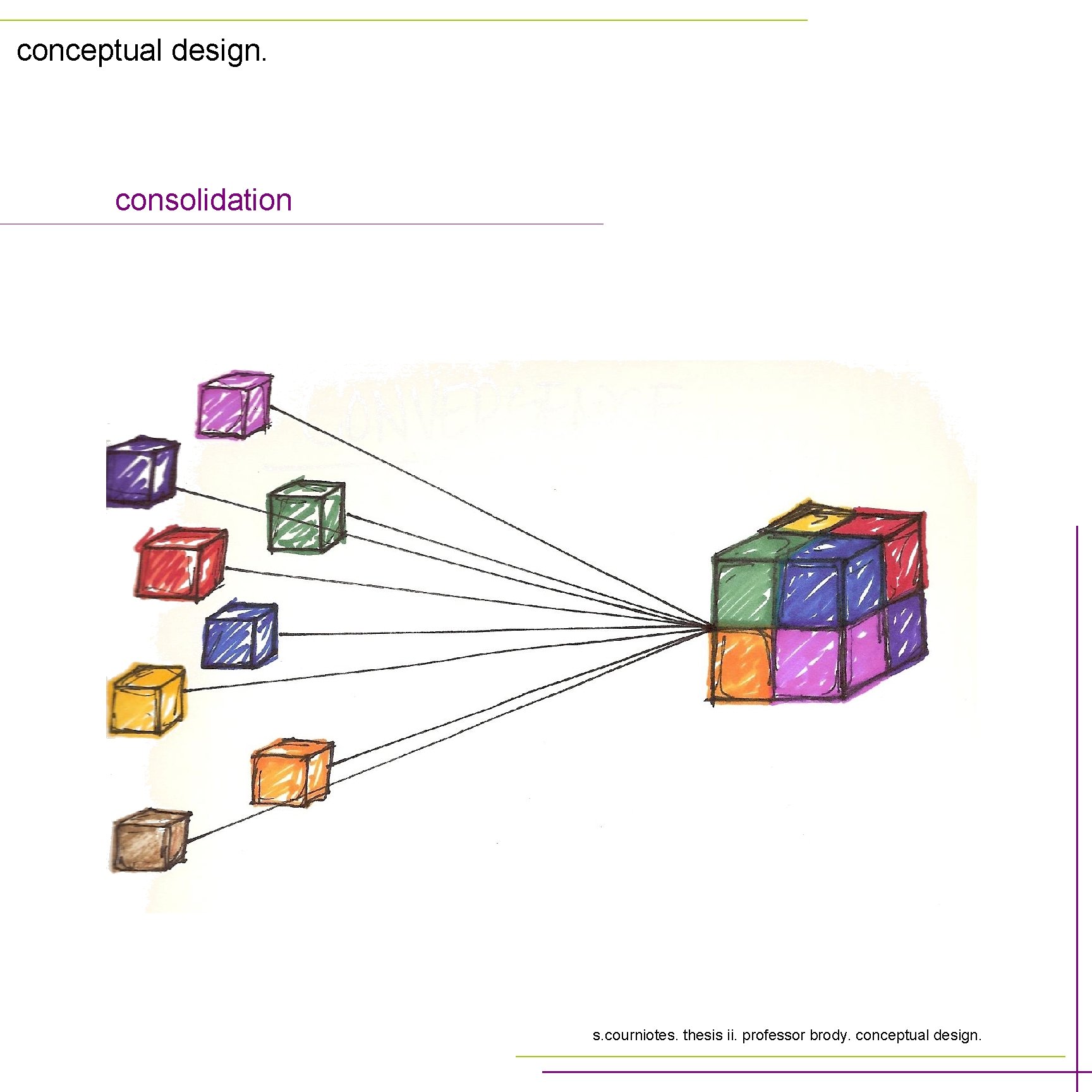 conceptual design. consolidation s. courniotes. thesis ii. professor brody. conceptual design. 