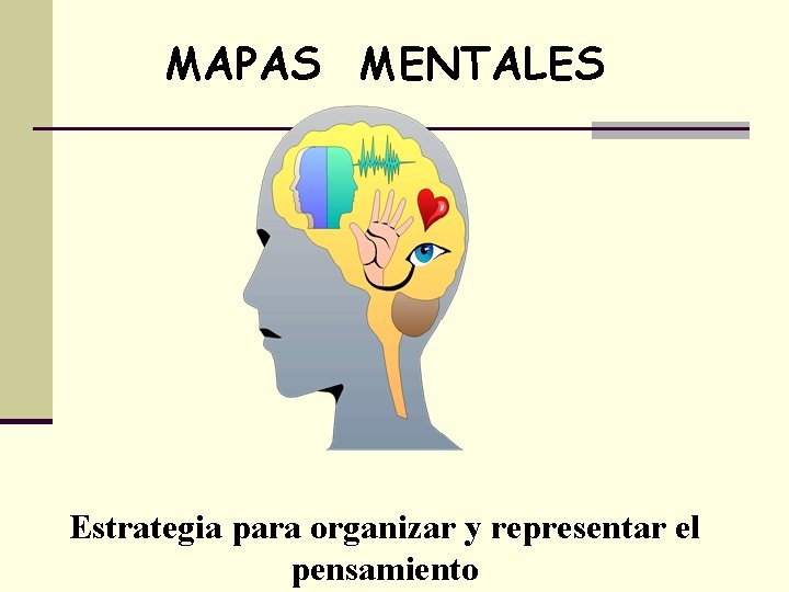 MAPAS MENTALES Estrategia para organizar y representar el pensamiento 