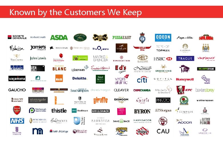 Known by the Customers We Keep 