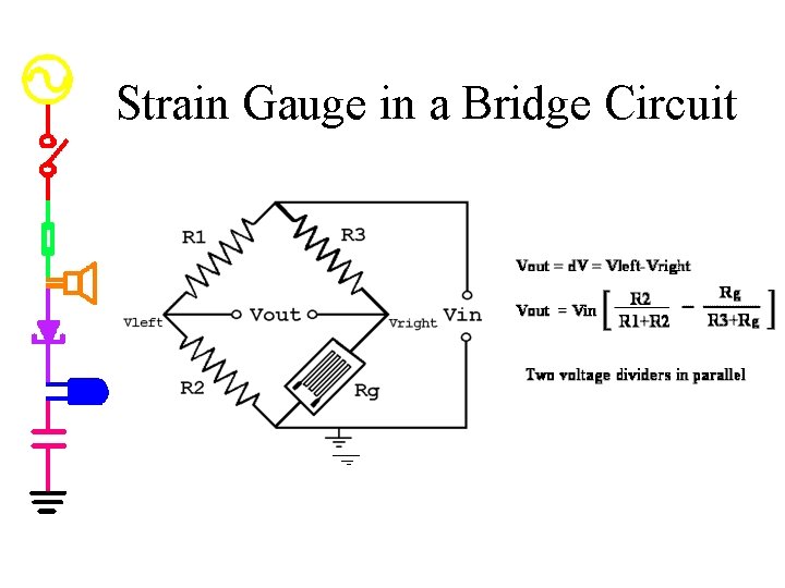 Strain Gauge in a Bridge Circuit 