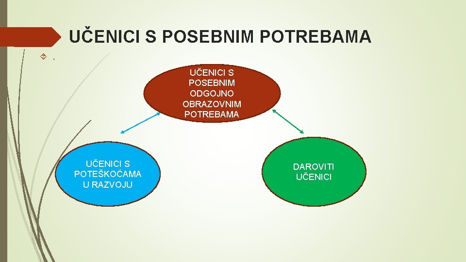 UČENICI S POSEBNIM POTREBAMA . UČENICI S POSEBNIM ODGOJNO OBRAZOVNIM POTREBAMA UČENICI S POTEŠKOĆAMA