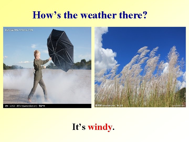 How’s the weathere? It’s windy. 