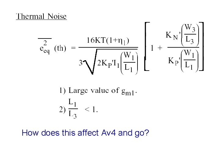 How does this affect Av 4 and go? 