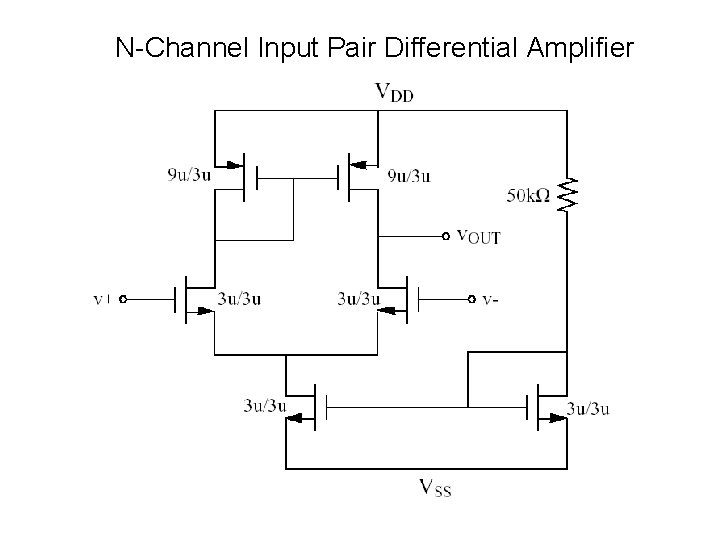 N-Channel Input Pair Differential Amplifier 