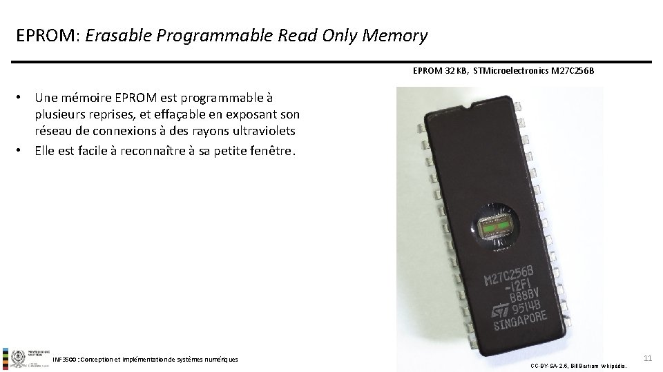 EPROM: Erasable Programmable Read Only Memory EPROM 32 KB, STMicroelectronics M 27 C 256