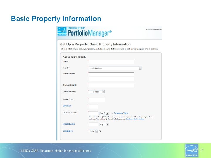 Basic Property Information 21 