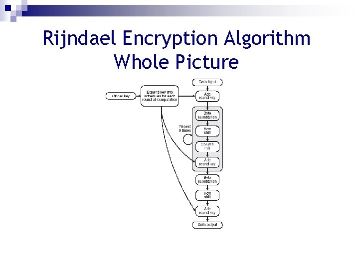 Rijndael Encryption Algorithm Whole Picture 