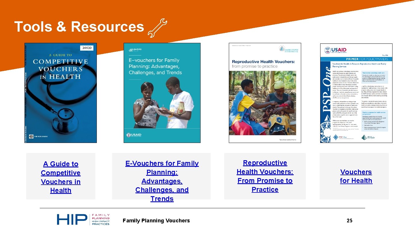 Tools & Resources A Guide to Competitive Vouchers in Health 05 E-Vouchers for Family
