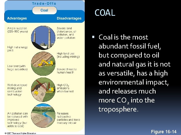COAL Coal is the most abundant fossil fuel, but compared to oil and natural