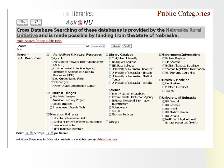 Public Categories 