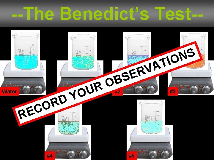 --The Benedict’s Test-T A V R E S B Water O Y D #1