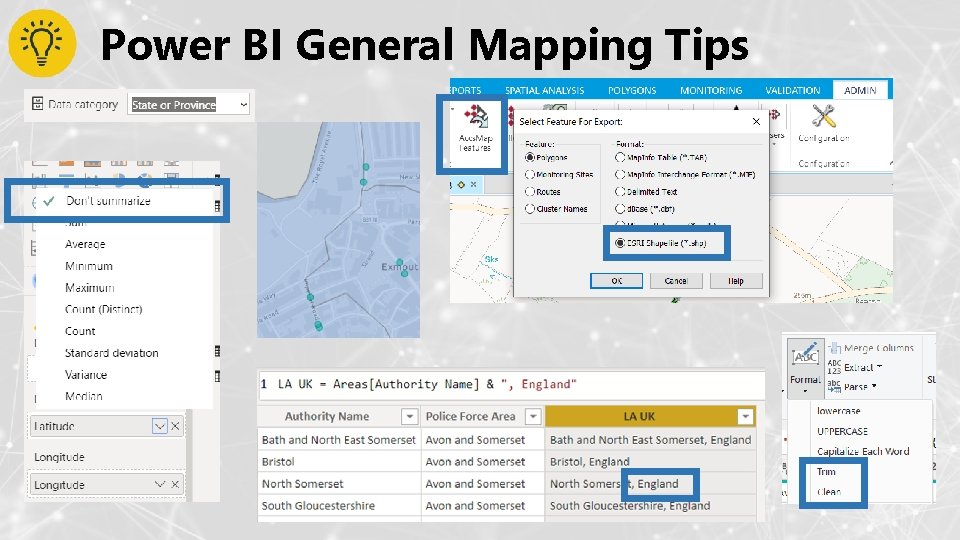 Power BI General Mapping Tips 