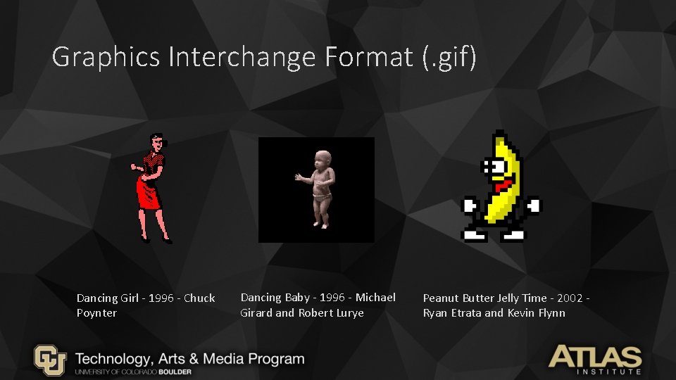 Graphics Interchange Format (. gif) Dancing Girl - 1996 - Chuck Poynter Dancing Baby Graphics Interchange Format (. gif) Dancing Girl - 1996 - Chuck Poynter Dancing Baby