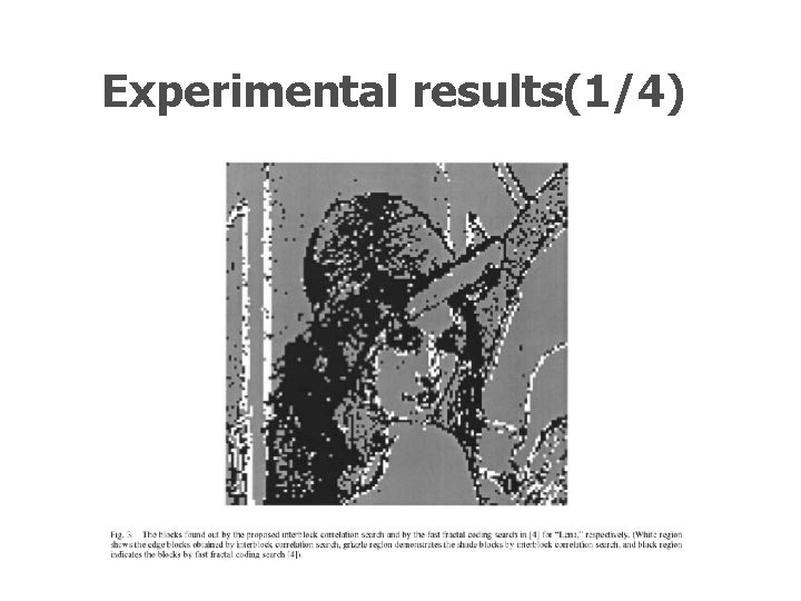 Experimental results(1/4) Experimental results(1/4)