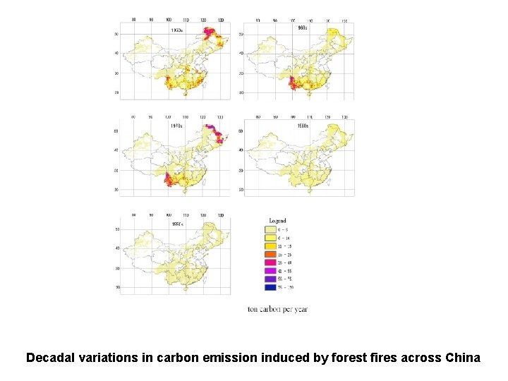 Decadal variations in carbon emission induced by forest fires across China 