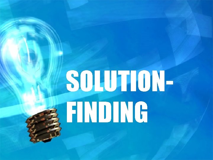 SOLUTIONFINDING 