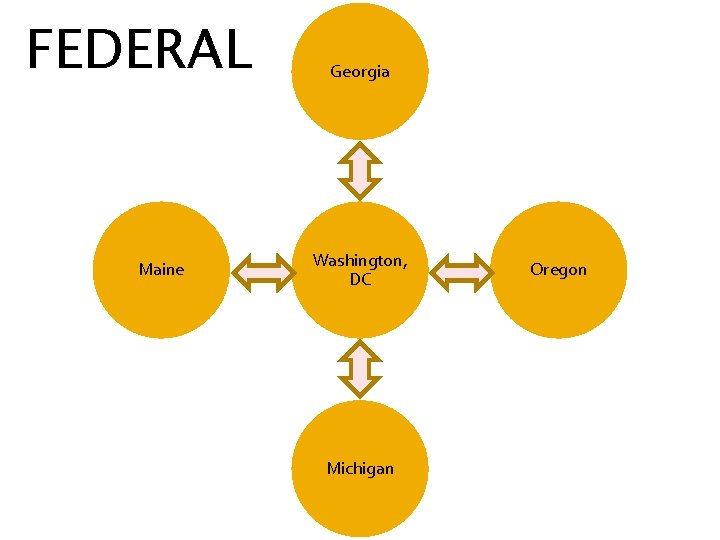 FEDERAL Maine Georgia Washington, DC Michigan Oregon 