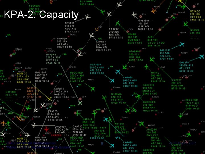 KPA-2: Capacity ICAO Worldwide Symposium on Performance of the Air Navigation System 5 26