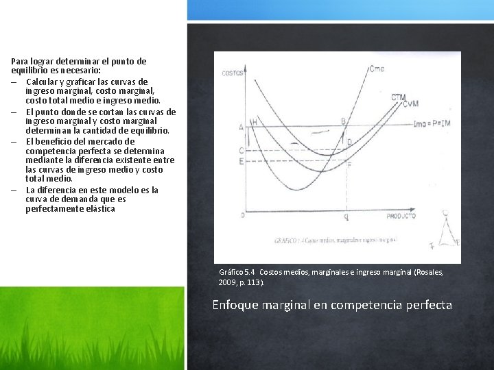 Para lograr determinar el punto de equilibrio es necesario: – Calcular y graficar las