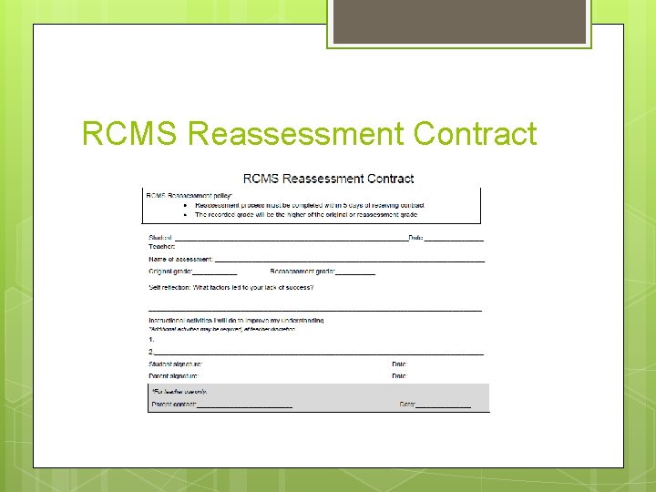 RCMS Reassessment Contract 