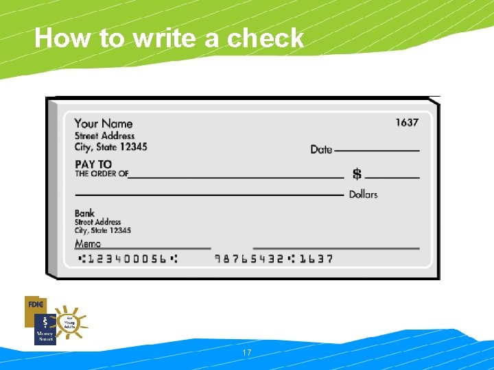 How to write a check 17 