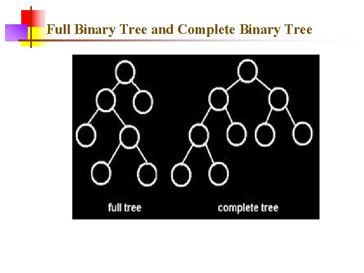Full Binary Tree and Complete Binary Tree 