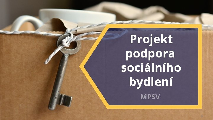 Projekt podpora sociálního bydlení MPSV 6 