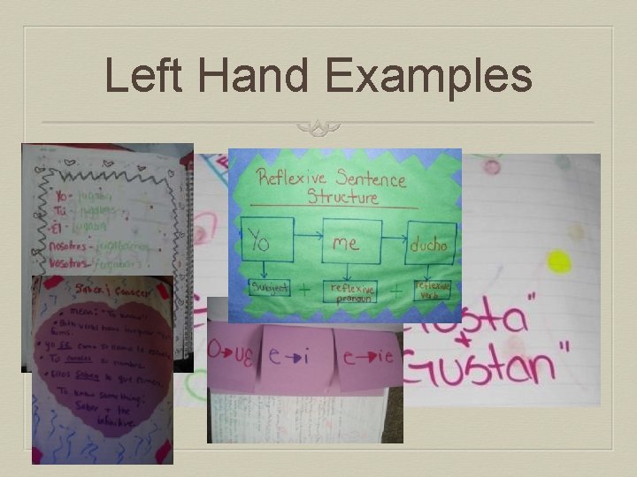 Left Hand Examples 