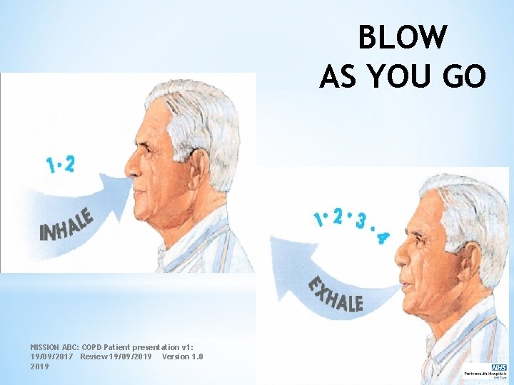 BLOW AS YOU GO MISSION ABC: COPD Patient presentation v 1: 19/09/2017 Review 19/09/2019