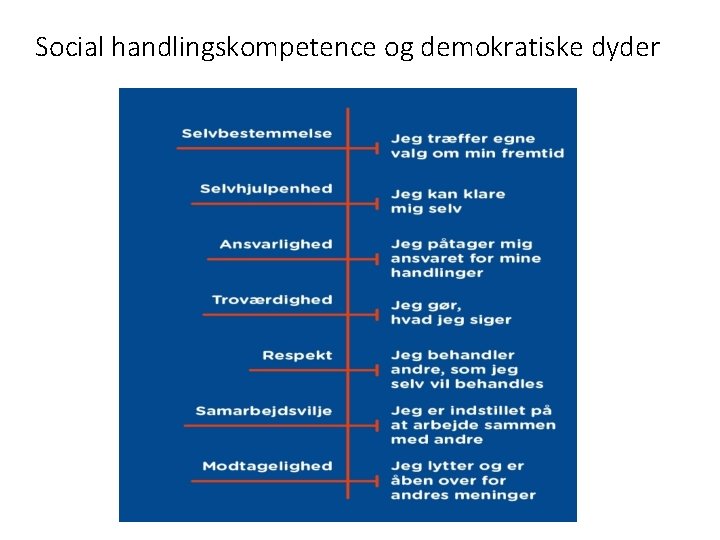 Social handlingskompetence og demokratiske dyder 