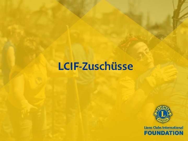 LCIF-Zuschüsse 