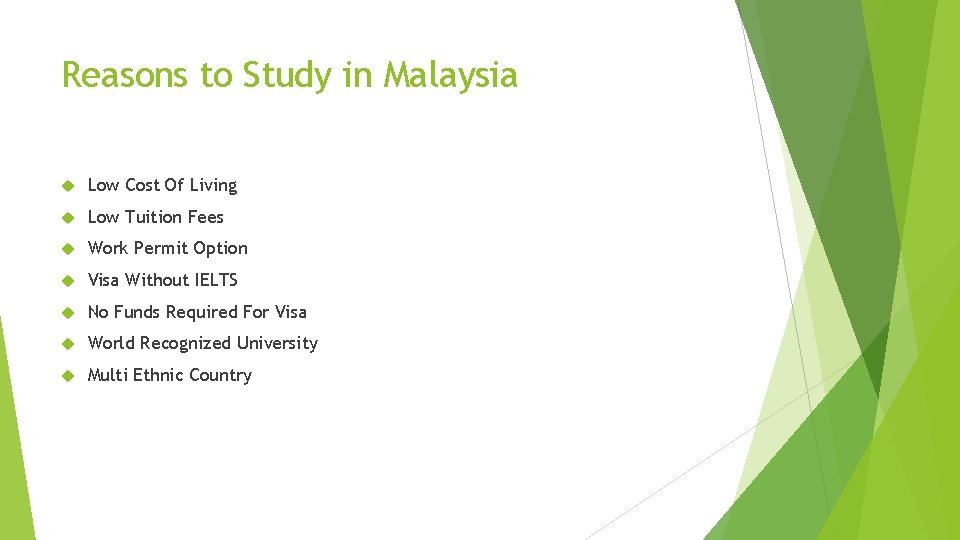 Reasons to Study in Malaysia Low Cost Of Living Low Tuition Fees Work Permit