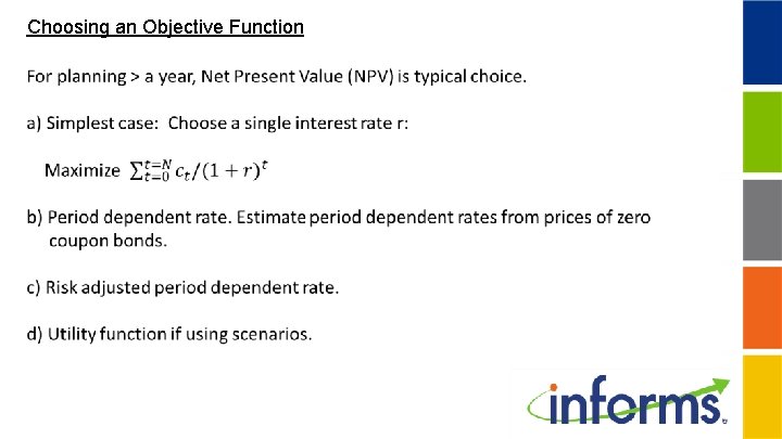 Choosing an Objective Function 