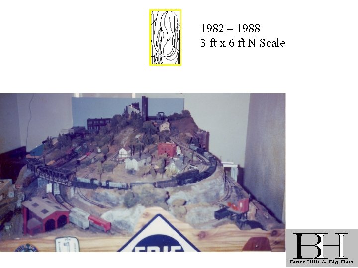1982 – 1988 3 ft x 6 ft N Scale 