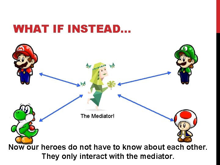WHAT IF INSTEAD… The Mediator! Now our heroes do not have to know about