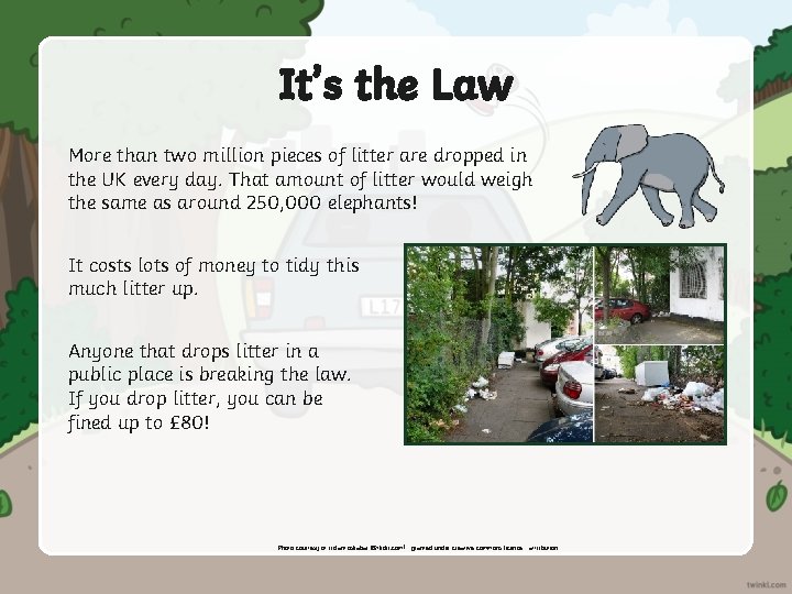 What Is Litter Litter is rubbish that has