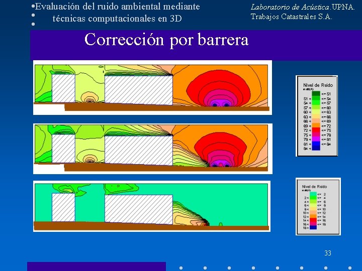 Evaluación del ruido ambiental mediante técnicas computacionales en 3 D Laboratorio de Acústica. UPNA.