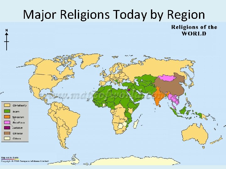 Major Religions Today by Region 