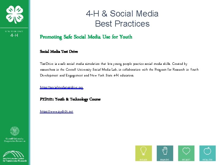 4 H Grows Updates Social Media Best Practices