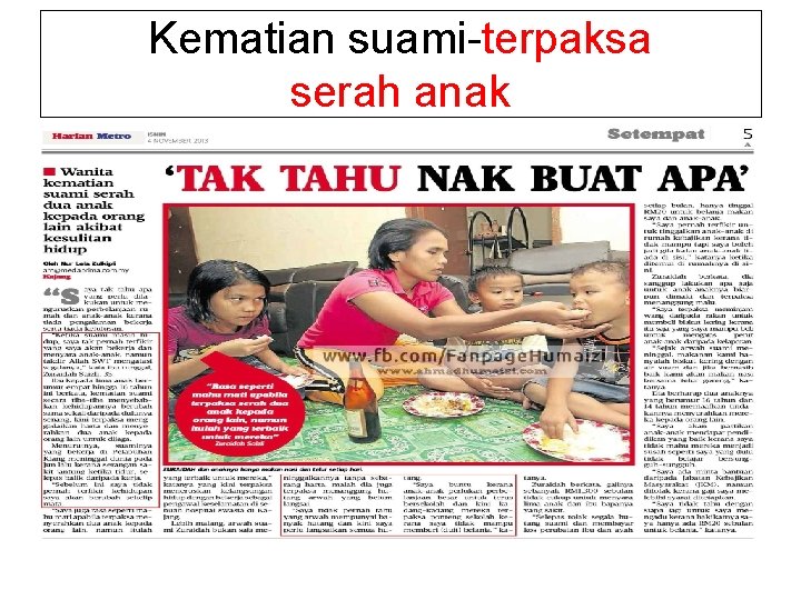 Kematian suami-terpaksa serah anak 