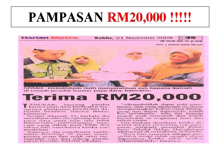 PAMPASAN RM 20, 000 !!!!! 