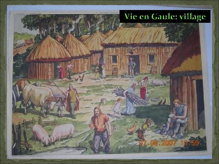 Vie en Gaule: village 