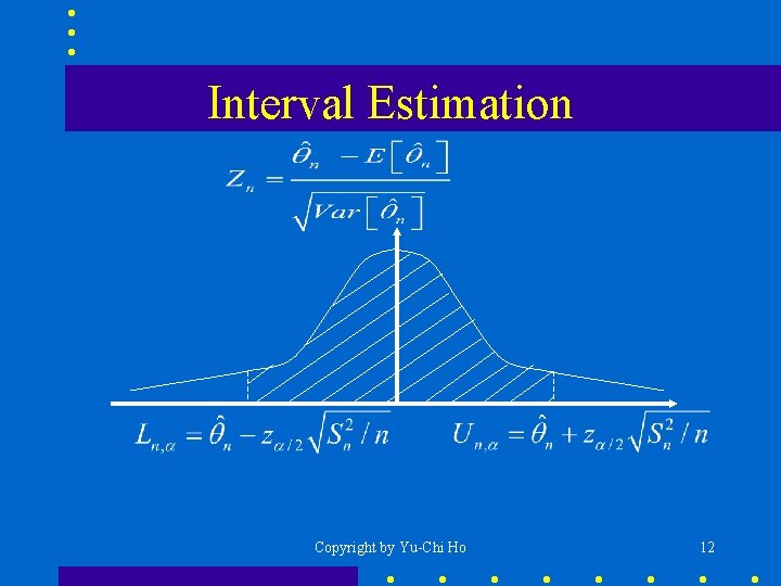 Interval Estimation Copyright by Yu-Chi Ho 12 