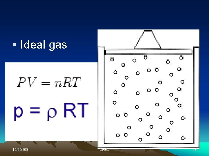  • Ideal gas 12/22/2021 UNBC 18 
